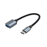 Кабель OTG Vention USB 3.0 USB Type-C Male to Type-A Female 0.5 метра серый (CCXHB)