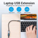 Кабель OTG Vention USB 3.0 USB Type-C Male to Type-A Female 0.5 метра сірий (CCXHB)