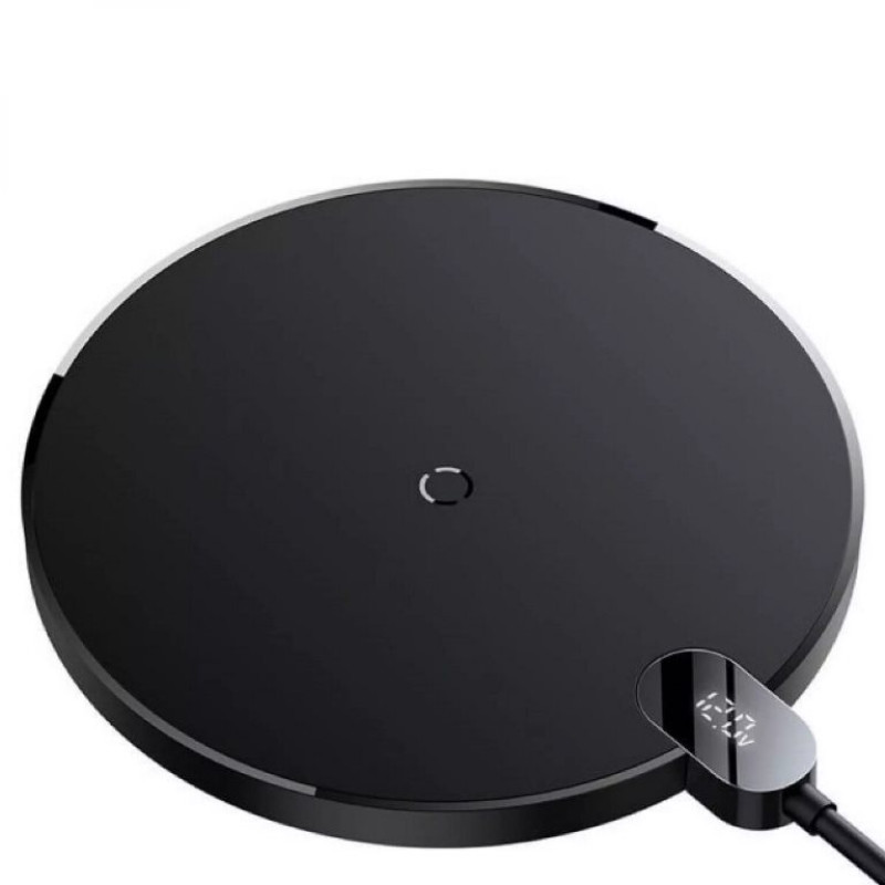 БЗУ Baseus Digital LED Display Gen 2 Wireless Charger 15W Black (CCED000001)