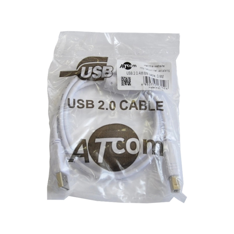 Кабель USB 2.0 до USB 2.0 BM Atcom 3 метри (8099)