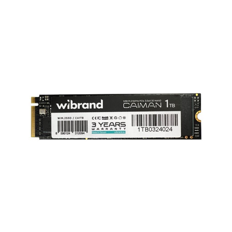 SSD накопичувач Wibrand Caiman 1TB M.2 2280 (WIM.2SSD/CA1TB)