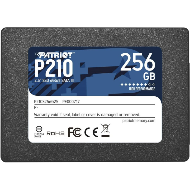SSD накопичувач Patriot P210 2.5" 256GB (P210S256G25)