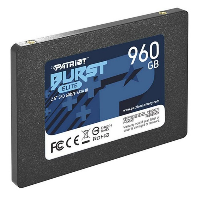 SSD накопичувач Patriot Burst Elite 2.5" 960GB (PBE960GS25SSDR)