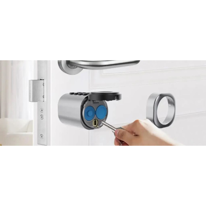 Розумний замок SEVEN LOCK SL-7774BF біометричний black (100-150мм)