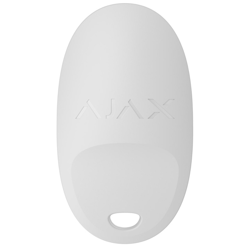 Брелок із тривожною кнопкою та керуванням режимами охорони Ajax SpaceControl S Jeweller білий