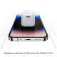 Адаптер мережевий Usams US-CC183 PD20W Single Port +QC3.0 White