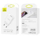 Адаптер мережевий Usams US-CC075 T18 single USB Travel Charger White