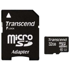 Карта пам'яті microSDHC UHS-I Transcend 32GB class 10 adapter SD (TS32GUSDU1)