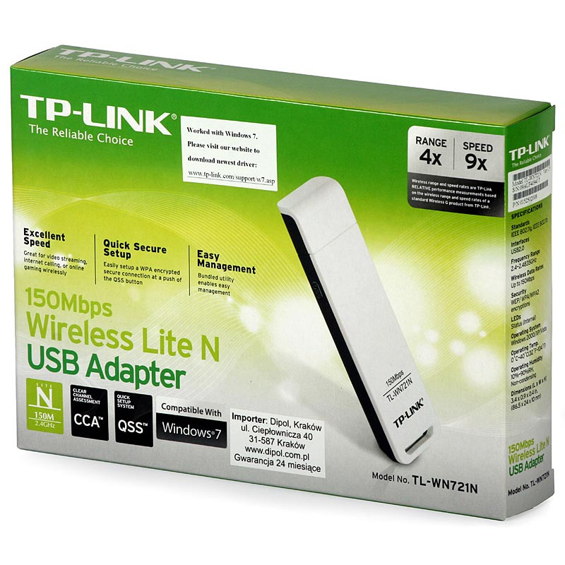 USB Wi-Fi адаптер Tp-link TL-WN721N AR9271