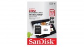 Карта памяти microSDXC SanDisk 128GB Ultra Adapter (SDSQUNS-128G-GN6TA)