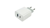 Адаптер мережний Mibrand MI-15 20W 5V/2.1A PD + Quick Charger USB 2 порти