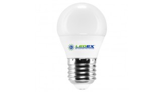 Світлодіодна лампочка LEDEX 6W E27 4000K PREMIUM G45 (КУЛЯ)