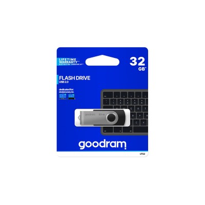 Накопичувач GOODRAM 32GB UTS2 TWISTER BLACK USB 2.0