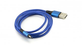 Кабель USB 2.0 до Micro USB Tcom 1 метр синій