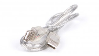 Кабель подовжувач USB 2.0 Female to Male прозорий 0.8 метра