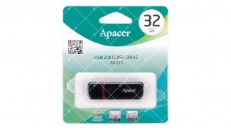 Накопичувач Apacer 32GB AH333 USB 2.0 Black (AP32GAH333B-1)